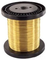 DRUTMM100-100PT Drut mosiężny półtwardy (560-600Mpa), gatunek M63 Z4, grubość 1.00 mm - szpula 1kg ( około 150mb)