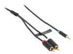 KAB06.05AU Kabel 2xRCA (chinch) - JACK3.5 długość: 0.5m - firmy VENTION