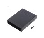KM-20B Obudowa z tworzywa KM20B wymiary: 91x68x18mm - czarna - ABS cartidge