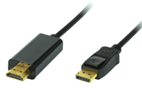 KAB136.02WDWH Kabel DisplayPort wtyk- HDMI wtyk 20cm 