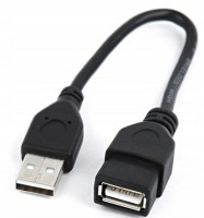 KAB122AA-0015B Przedłużacz kabla USB typu A - 0.15m czarny