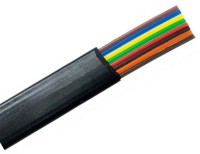 TEL8X-B1CCA Telefoniczny 8x czarny, płaski - materiał żyły: CCA - cena za mb