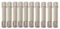 WTA-5X30-6.3/10 Bezpiecznik szklany szybki 6.3A 5x30mm - 10szt