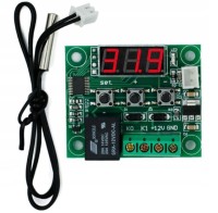 MOD-TW1209 Termostat cyfrowy regulowany: -50C +110C 12V z sondą