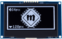 LCD-OLED242 Wyświetlacz LCD128x64, 70,9 x 43,4 mm