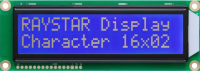 LCD1602BN Alfanumeryczny LCD 2x16 niebieski, 122x44x13,6mm