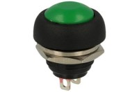 MS1118-G Przełącznik typu push on (zielony) otwór montażowy: 12mm, n.otwarty (NO)