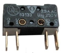 MS83-133WLK Mikroprzełacznik z dźwignią 14,75mm - wyprowadzenia dolne (kabeloczka)