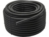 UM370H15PB Peszel ochronny z pilotem -  do kabli średnica wewnętrzna 15mm, zewnętrzna 18mm, PCV - rolka 25m (czarny)