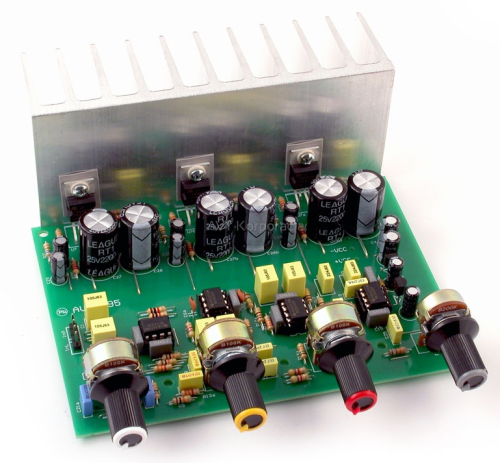 AVT2995C Wzmacniacz stereofoniczny z subwooferem (Zestaw zmontowany)