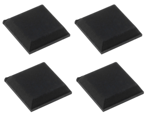 NOGA-G-KWN Nóżka do obudowy gumowa, przyklejana, kwadratowa niska 12x12mm wysokość 3mm - czarna