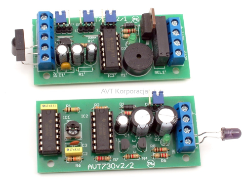 AVT730C Dalekosiężny tor podczerwieni. Bariera świetlna. Strzelnica optyczna (Zestaw zmontowany)