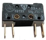 MS83-133 Mikroprzełacznik bez dzwigni - wyprowadzenia dolne (kabeloczka)