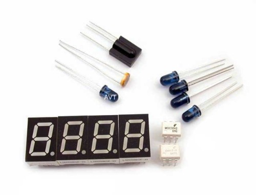 AVT711 Zestaw startowy - Optoelektronika (Komplet elementów)
