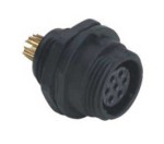 SPP1312-7GZ-P Gniazdo 7 pin, zakręcane na obudowę, zakręcany, wodoodporny - gwint zewnętrzny