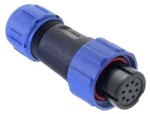 SPP1310-9GW Gniazdo 9 pin na kabel (4-6.5mm) okrągły, zakręcany, wodoodporny - gwint wewnętrzny