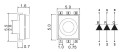 dioda smd RGB wymiary mm
