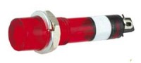 LAMP08R Żarówka sygnalizacyjna 220V czerwona - średnica otworu 8mm