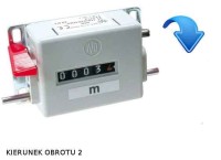 MIER-LICZMR310D Mechaniczny licznik metrów - kierunek obrotów 2