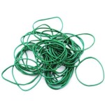 OP-GR70X1.5X1.5H Gumki recepturki 70 x 1.5 x 1.5 mm zielone - około 100 sztuk 