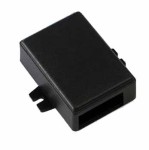 KM-27B Obudowa z tworzywa KM27B wymiary: 66x47x24mm - uszy na dłuższej krawędzi - czarna - ABS