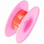 AWG26R-15 Drut w izolacji  KYNAR d=0.40 mm, czerwony (rolka 15m)