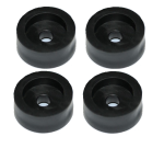 NOGA-G-D/4 Nóżka gumowa, przykręcana duża - średnica 20mm; wysokość 8.3mm - czarna - komplet 4 sztuki