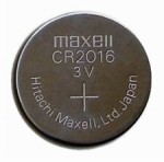 BATT-CR2016 Bateria litowa, pastylkowa wymiary: 20 x 1.6 mm - 3V, 90mAh