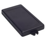 Z-34AU Obudowa z tworzywa Z34AU wymiary: 129x68x20mm - uszy na krótszej krawędzi  - czarna - polistyren
