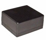 KM-2A Obudowa z tworzywa KM2A wymiary: 48x42x22mm h=22mm - czarna - ABS