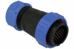 SPP2910-20WW Wtyk 20 pin na kabel (13-16mm) okrągły, zakręcany, wodoodporny - gwint wewnętrzny (5A)