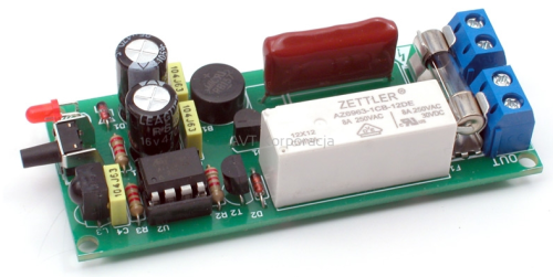 AVT1840C Włącznik 230V sterowany dowolnym pilotem (Zestaw zmontowany)