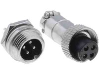 XMIC4P-KPL Złącze mikrofonowe mini  komplet (żeńskie na kabel + męskie na panel) 4 pin