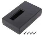 KM-33A Obudowa z tworzywa KM33A wymiary: 118x74x29mm - otwór pod wyświetlacz 14x54mm - czarna - ABS