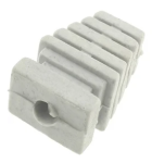 KM-ODG-67J/100 Odgiętka duża (między innymi do obudowy KM-67J) - średnica otworu 5mm - jasna - opakowanie 100 sztuk