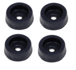 NOGA-G-M2/4 Nóżka gumowa, przykręcana mała - średnica 14mm; wysokość 4.8mm - czarna - komplet 4 sztuki