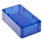 Z-77-n Obudowa z tworzywa  124.4 x 71.7 x 37.1mm - pełna - półprzeźroczysta, niebieska - ABS