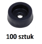 NOGA-G-M/100 Nóżka gumowa, przykręcana mała - średnica 13.5mm; wysokość 5.5mm - czarna - opakowanie 100 sztuk
