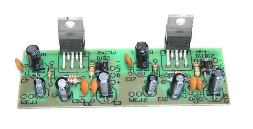 KIT601 Wzmacniacz stereofoniczny 2x15W (Zestaw do montażu) J-001