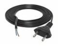 KAB43.01B Kabel zasilający 230V wtyk czarny 1.8m-1497