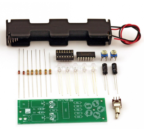AVT790B Mrygałka LED - energooszczędny sygnalizator optyczny (Zestaw do montażu)