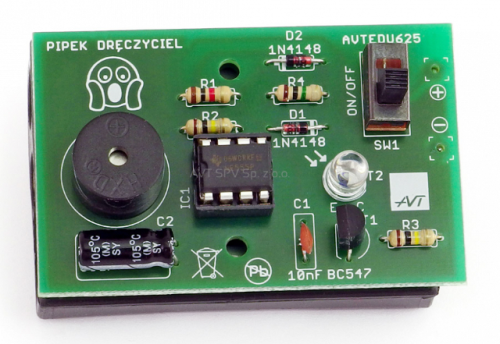 AVTEDU625 Pipek dręczyciel - reaktywacja (Zestaw do nauki lutowania) AVTEDU625