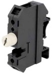 GBA5X20-T35 Gniazdo 250V - bezpiecznikowe - bezpiecznik: 5x20mm, czarne 10A - na szynę DIN (T-35)