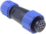 SPP1310-7GW Gniazdo 7 pin na kabel (4-6.5mm) okrągły, zakręcany, wodoodporny - gwint wewnętrzny