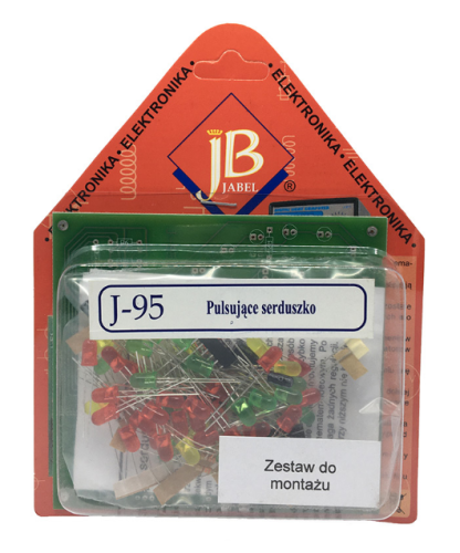 KIT695 Pulsujące serduszko (Zestaw do lutowania) J-95, J-095