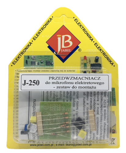 KIT6250 Przedwzmacniacz do mikrofonu elektretowego (Zestaw do lutowania) J-250
