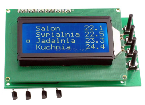 AVT5589C 4-kanałowy termostat z alarmem (Zestaw zmontowany)