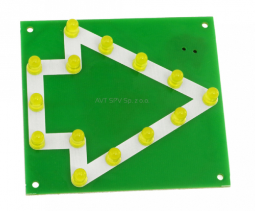 AVTEDU800 Pulsująca strzałka LED (Zestaw do nauki lutowania elementów SMD)