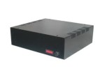 T86 Obudowa metalowa T-86 wymiary: 220 x 65 x 190 mm - czarna - wentylacja