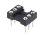 DIL06P Podstawka precyzyjna - raster 2.54 mm dip6